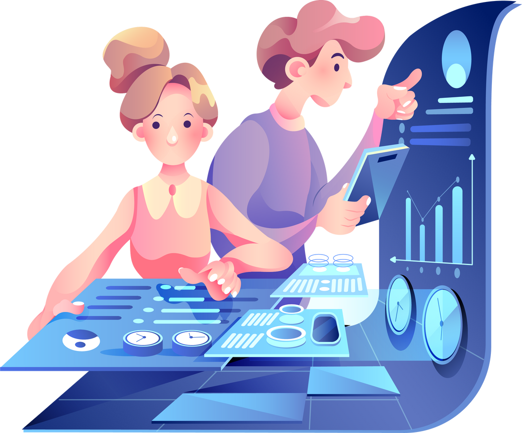 Analysis Digital Marketing Illustration